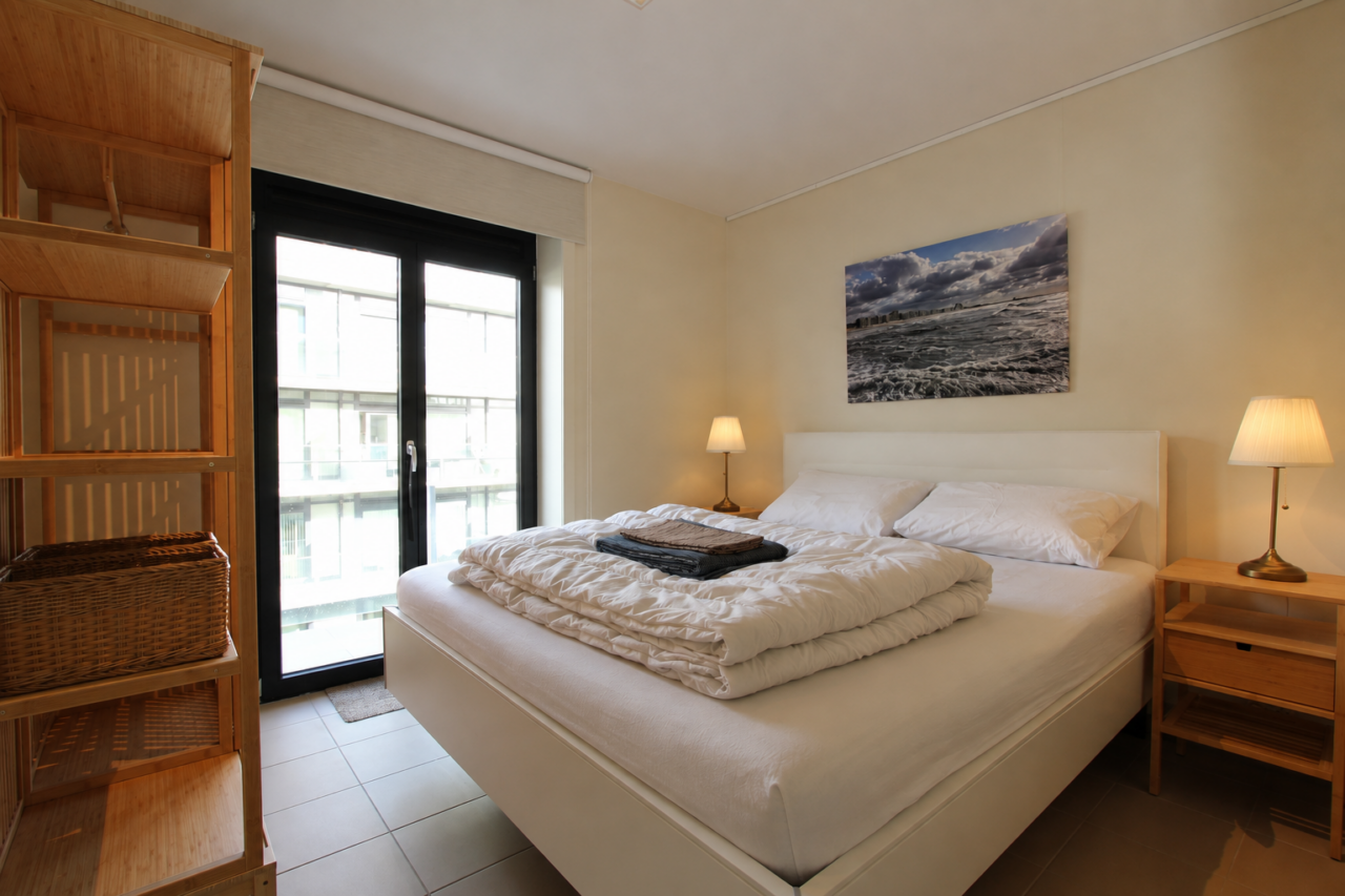 Slaapkamer met tweepersoonsbed